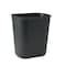 Rubbermaid Commercial 3.5 gal Rectangular Indoor Metal Can, Black, Open Top, Fiberglass, 11.13 in FG254100BLA - alternate 1